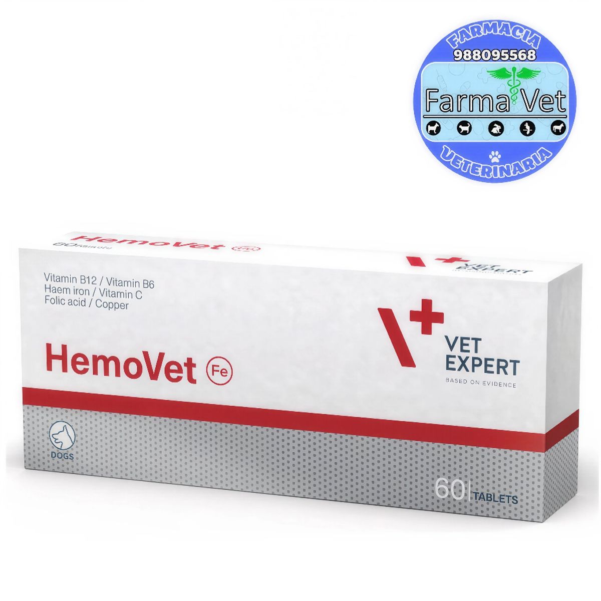 GENERICO - HEMOVET VET EXPERT (Caja X 60 tabletas)