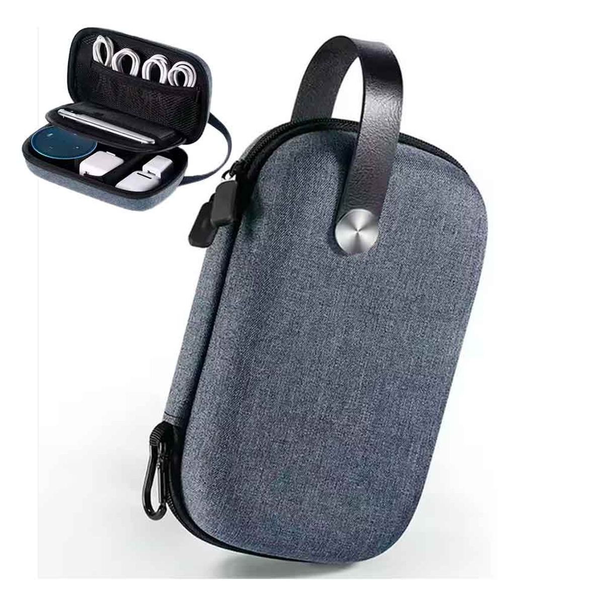 VARIOS - Estuche Organizador Rígido Electrónicos de Viaje Impermeable Azulino