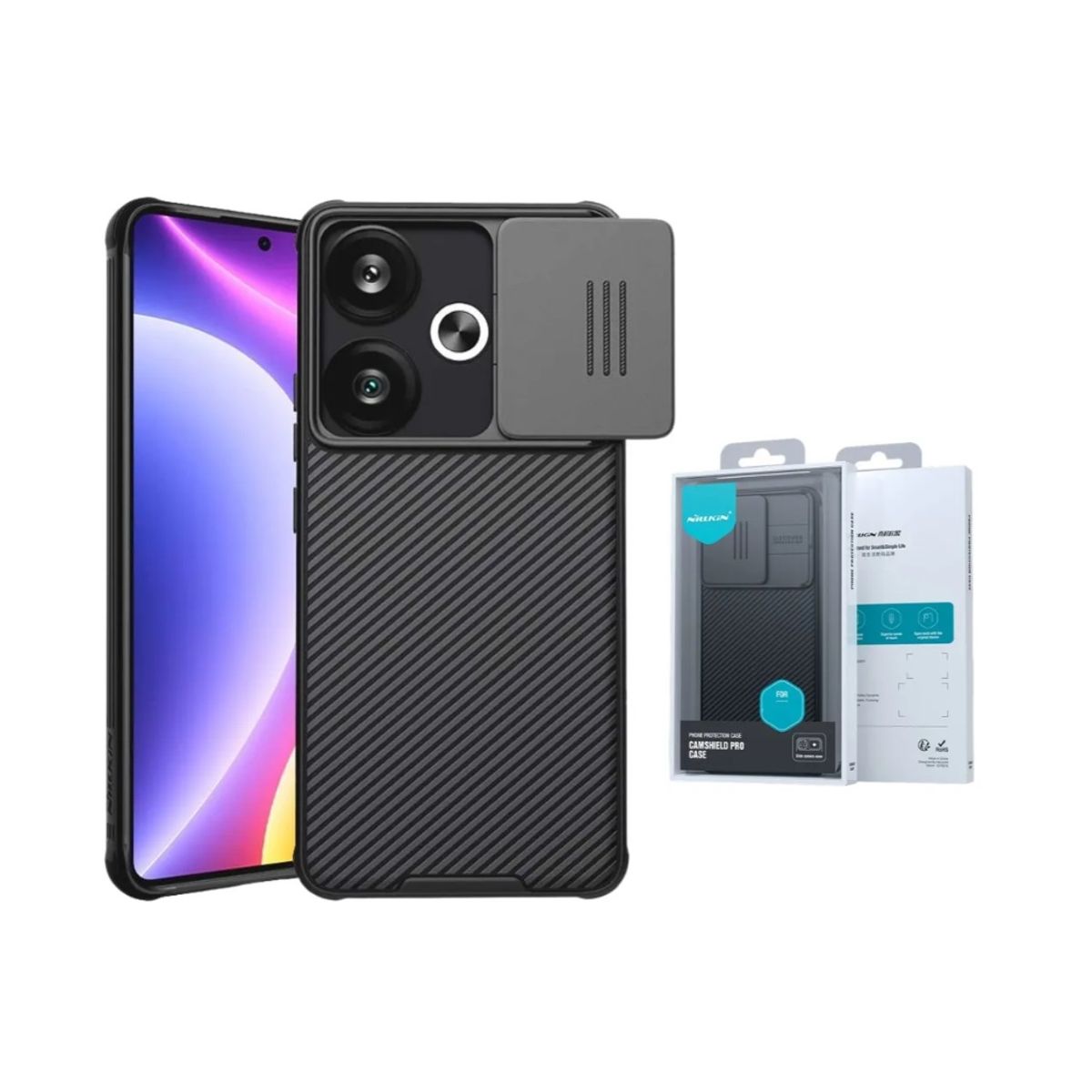 NILLKIN - Case para Xiomi Poco X6 5G NILLKIN Funda X6 5G anticaídas