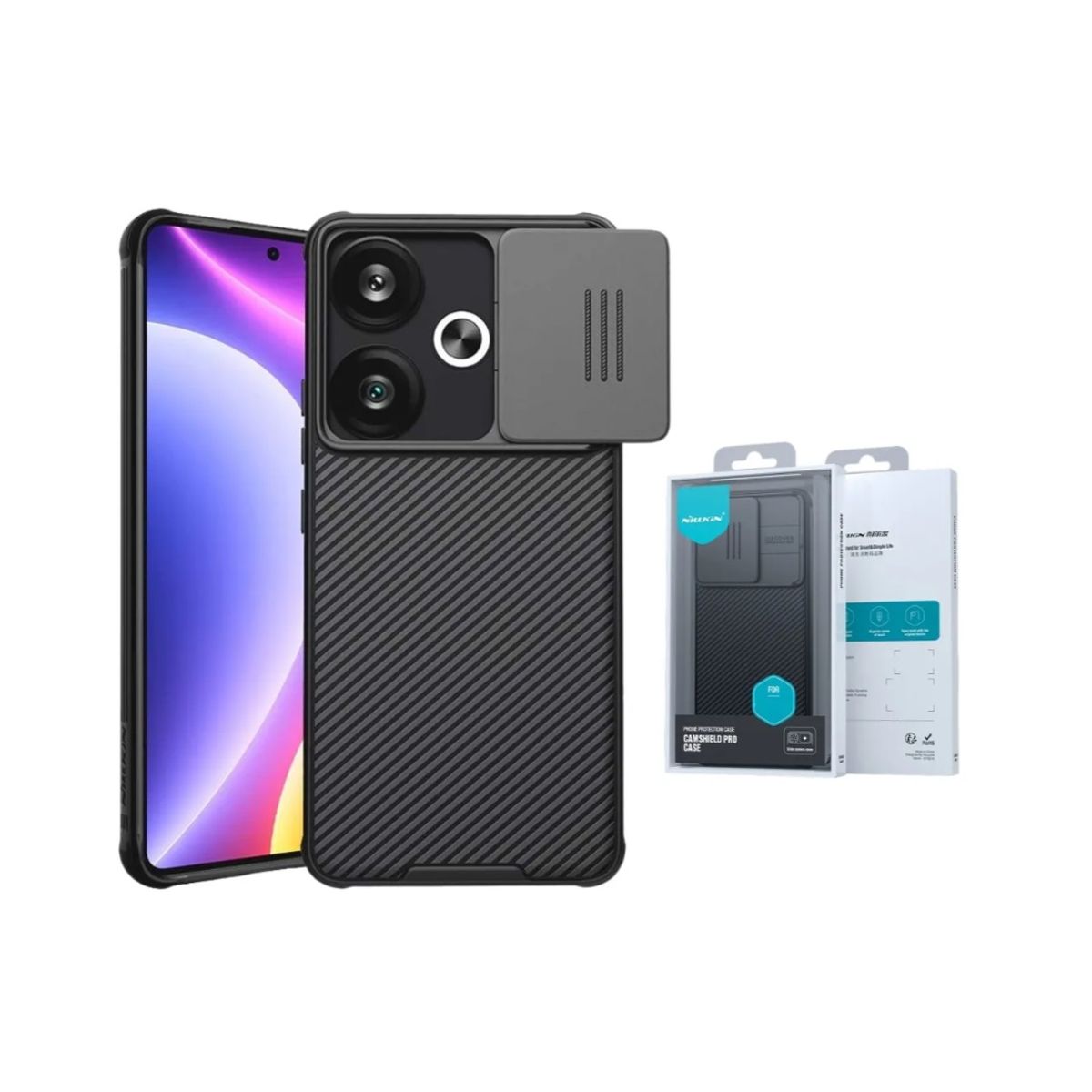 NILLKIN - Case para Xiomi Poco X6 5G NILLKIN Funda X6 5G anticaídas