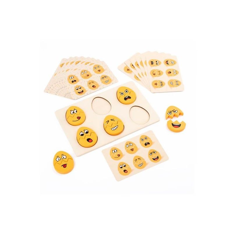 GENERICO - ROMPECABEZAS EMOCIONES CABEZAS EN FORMA DE HUEVO