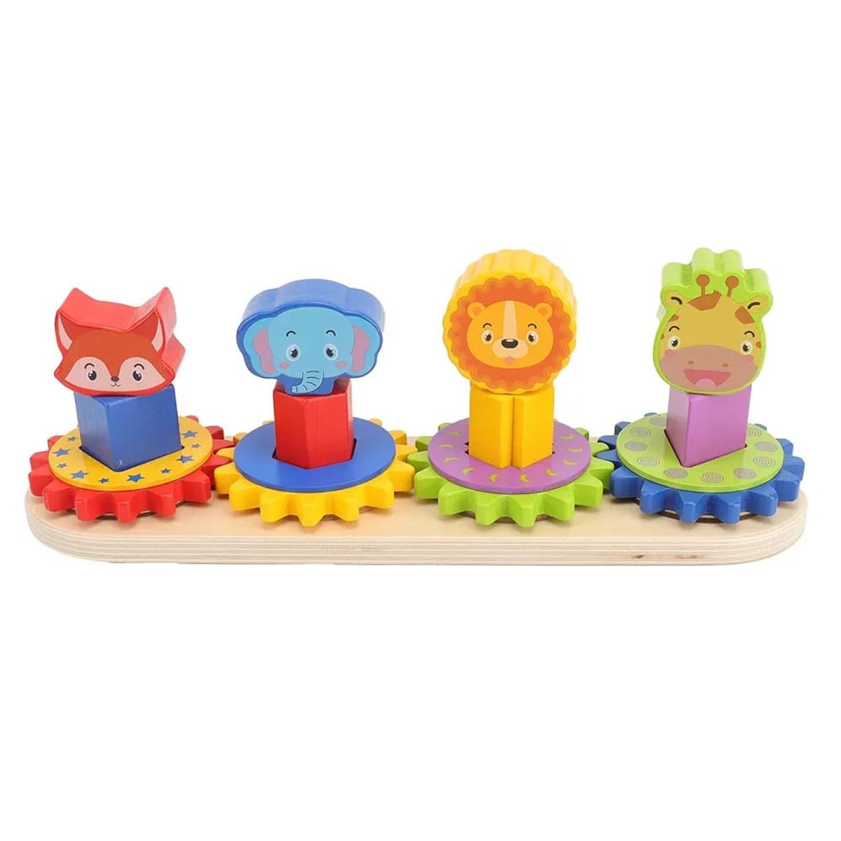 GENERICO - PLANTADO ANIMALES Y ENGRANAJE DE MADERA