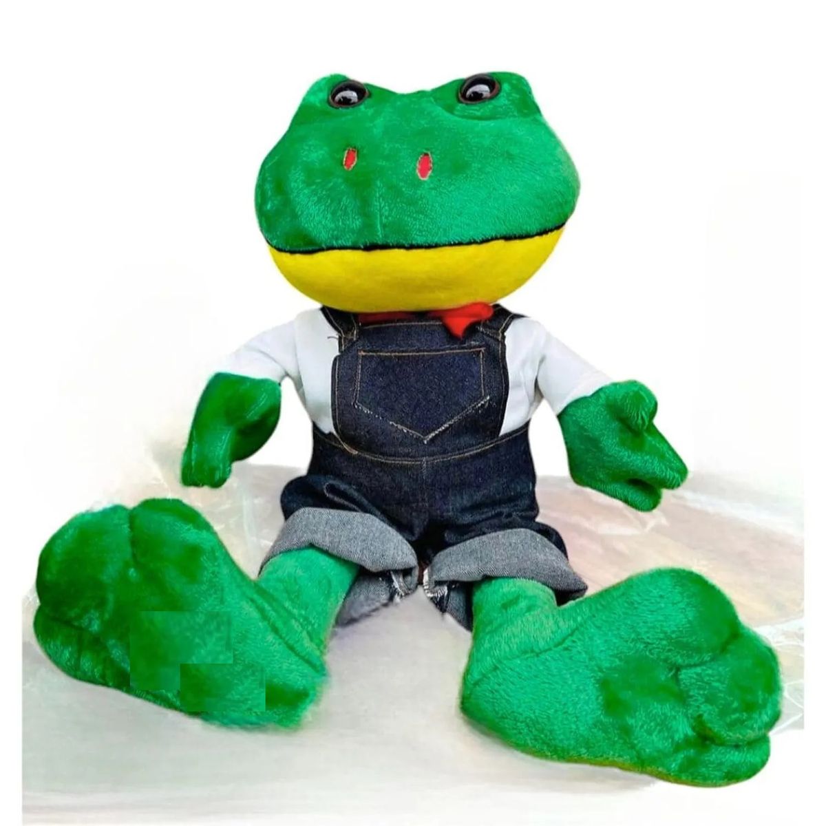 GENERICO - Peluche Rana Rhenne Lara Campos  Mide 45 cms Con caja