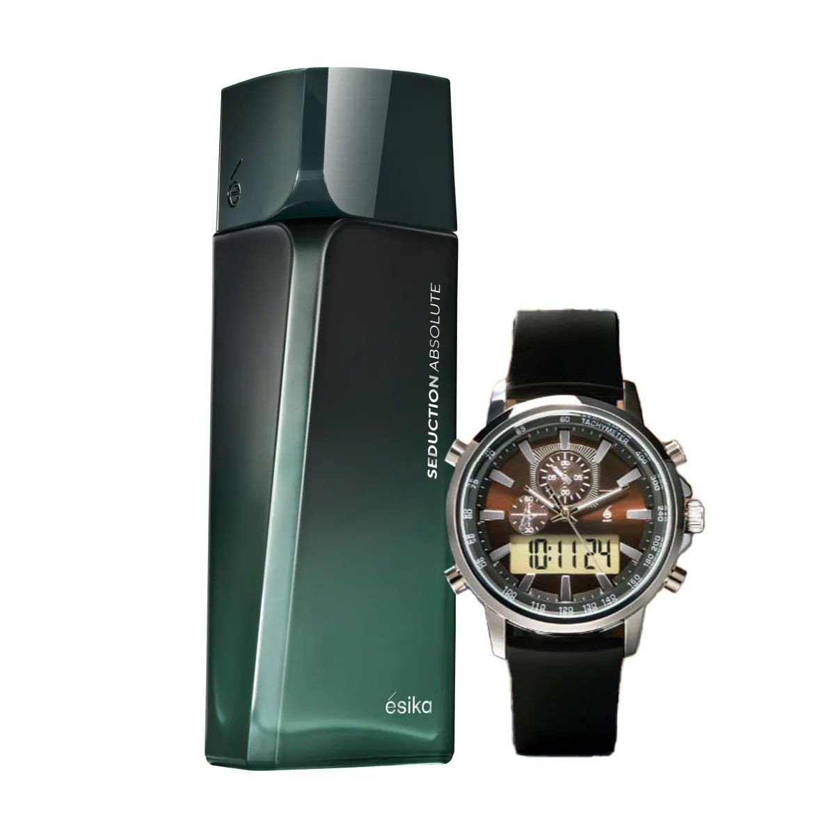 ESIKA - Seduction Absolute Perfume de Hombre con Reloj Time Pases