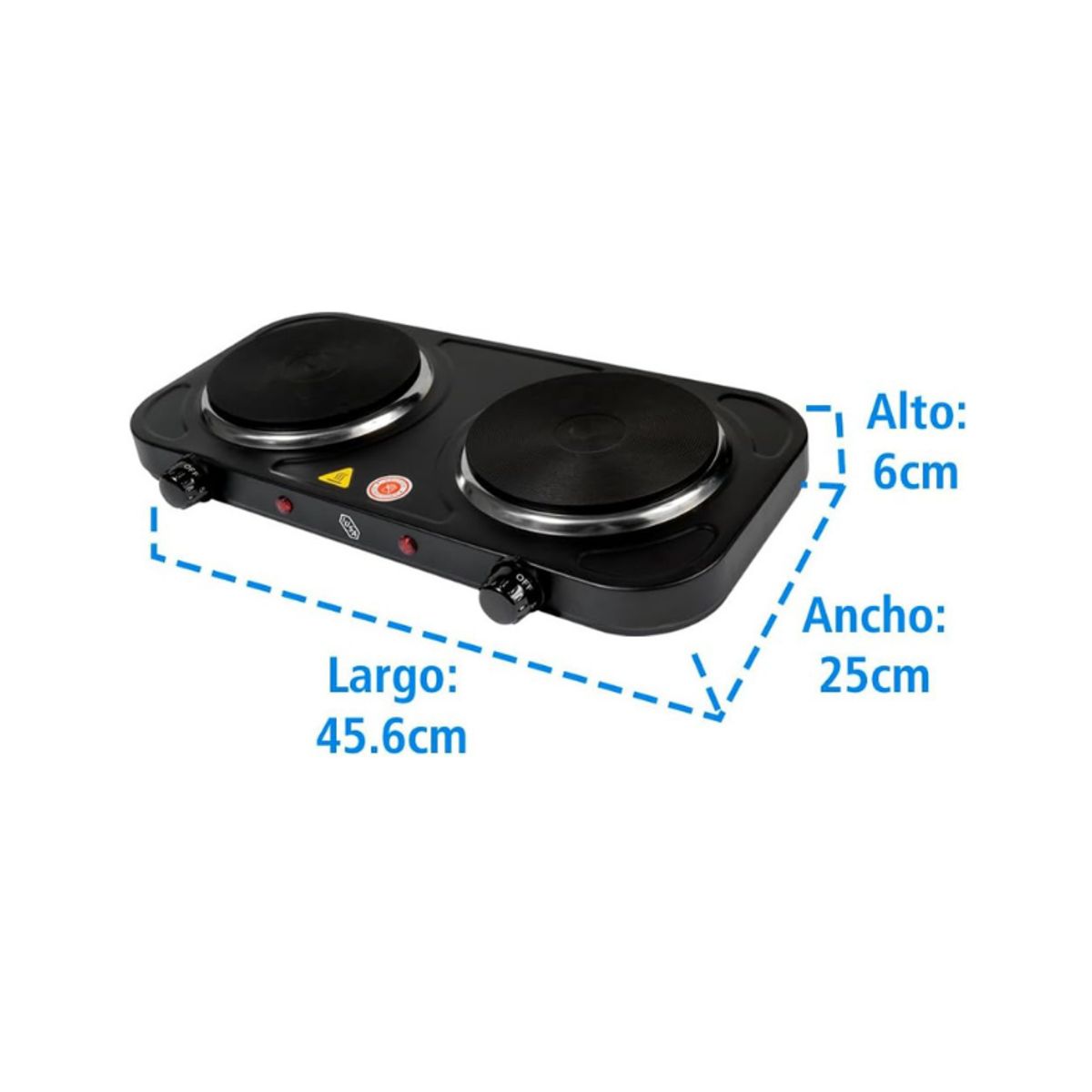 GENERICO - Estufa eléctrica dos hornillas