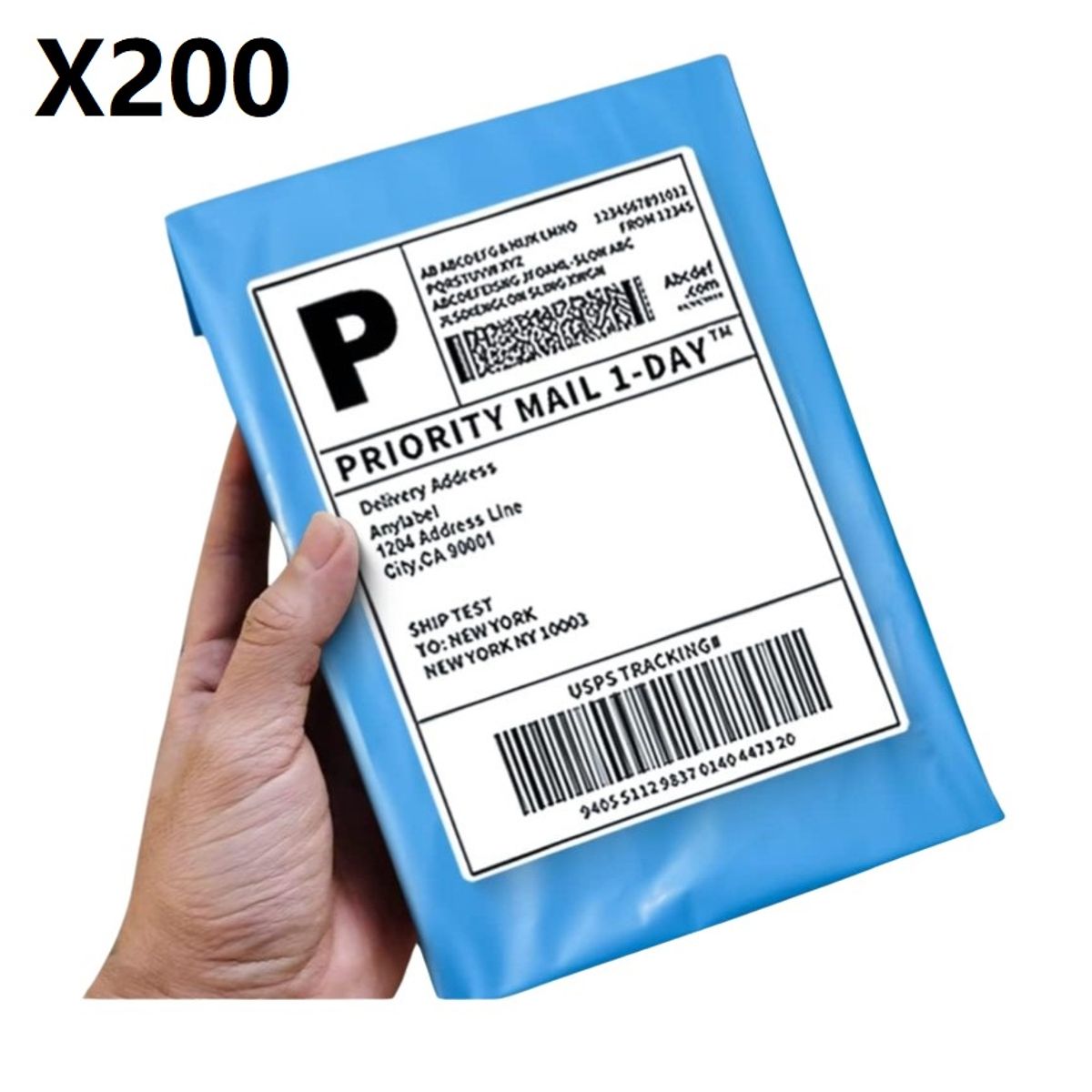 GENERICO - 200 Bolsas Adhesivo ecommerce Encomienda Envios 15X23CM