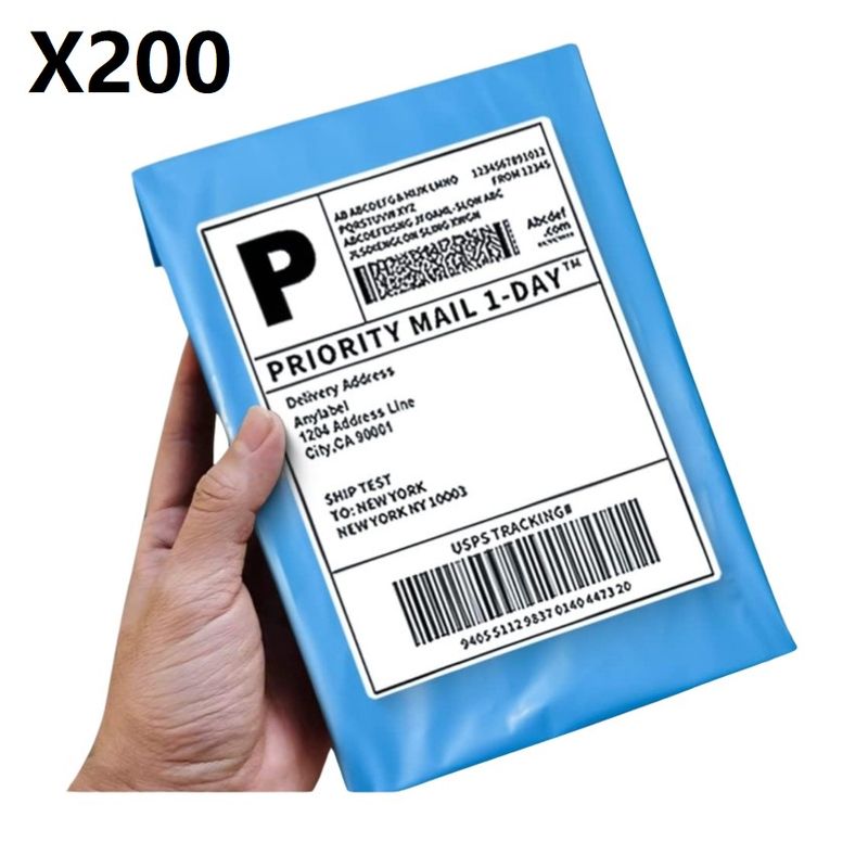 GENERICO - 200 Bolsas Adhesivo ecommerce Encomienda Envios 15X23CM