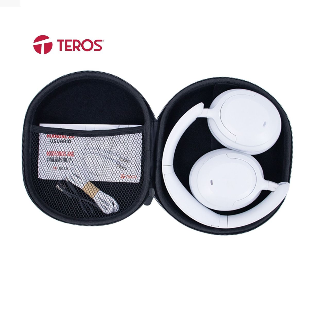 TEROS - Audífono inalámbricos TEROS TE-8038W USB-C Blanco Titanium