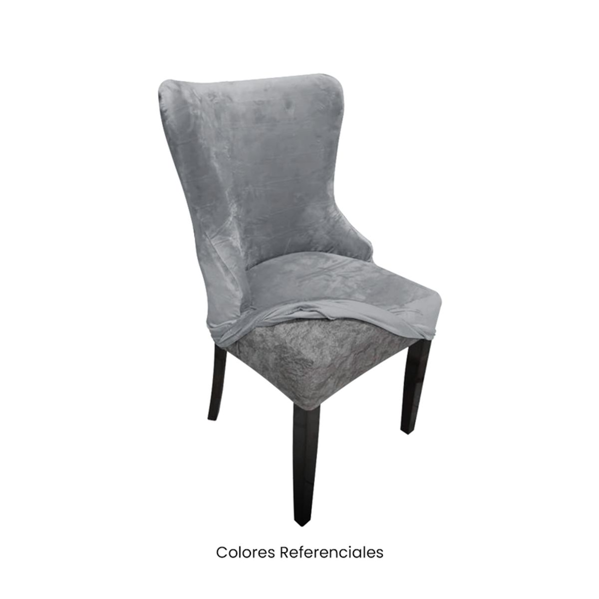 VIURE - 4 Fundas Nacionales de Terciopelo para Silla Princesa - Grafito