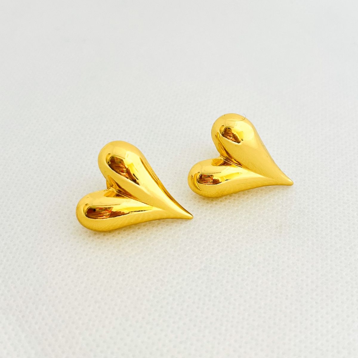 GENERICO - Aretes Acero Corazón 2 cm Ancho