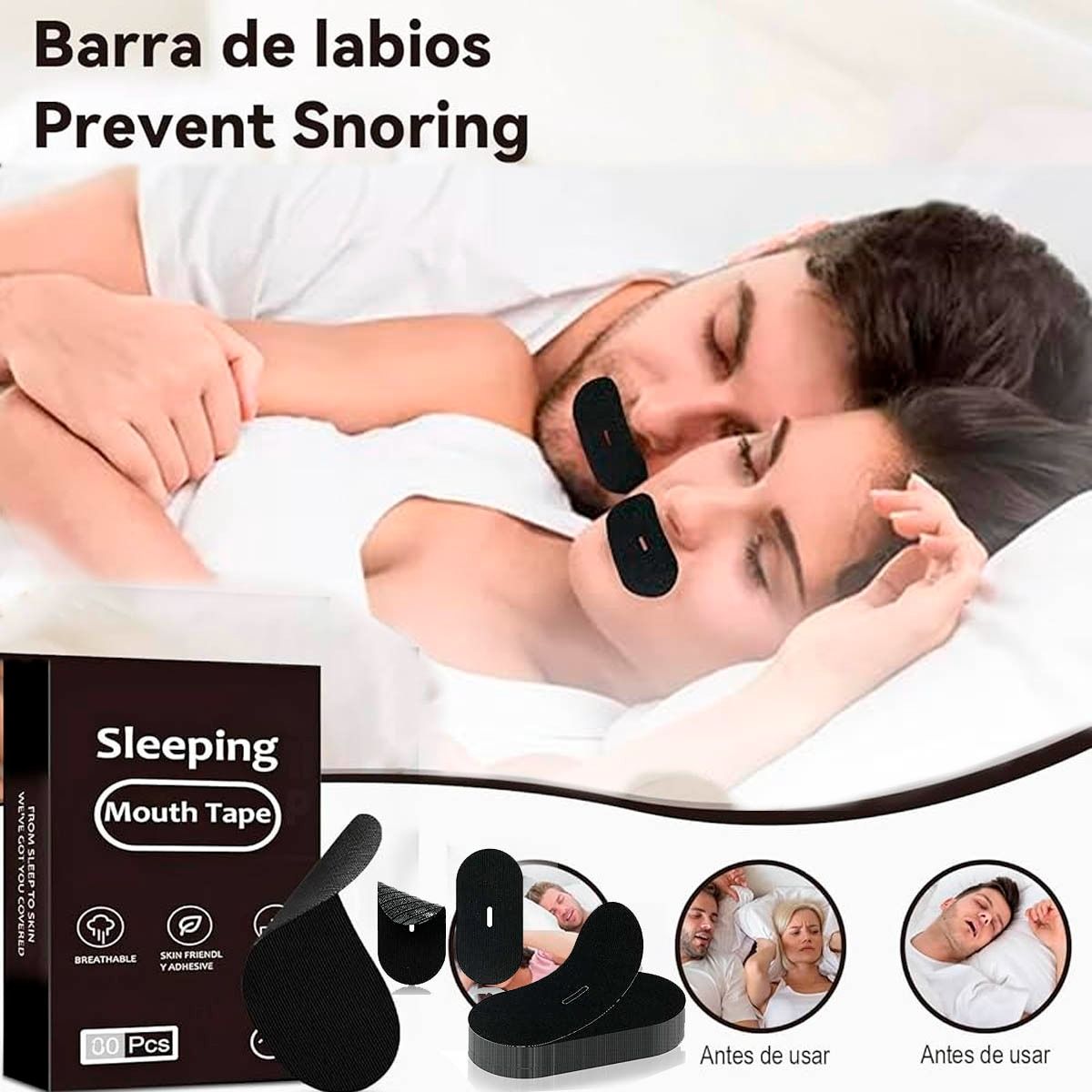 GENERICO - Blister de 10 Parches Bucales Antirronguidos