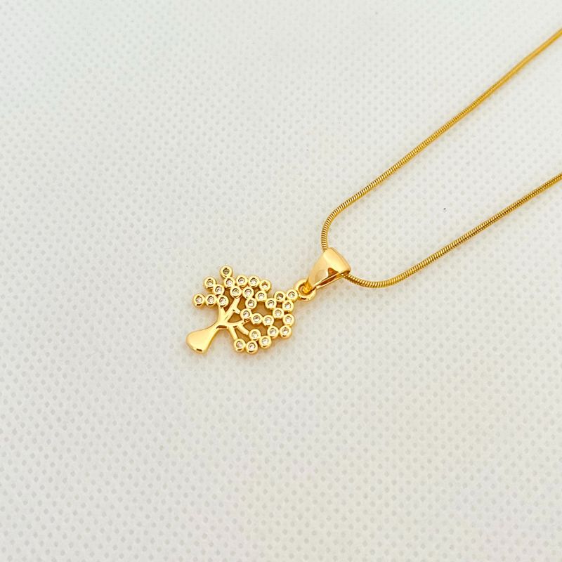 GENERICO - Collar de Acero Árbol de la Vida 43 cm