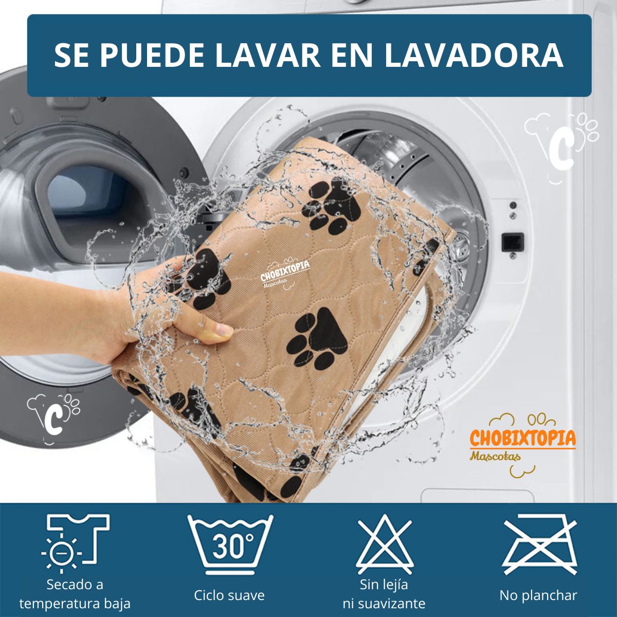 GENERICO - PAÑAL DE PISO LAVABLE PARA PERROS - TALLA M