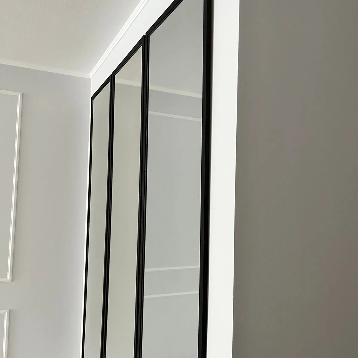 LUMINAR BRILLO & LUZ - Espejos rectangulares de 50x180cm marco negro