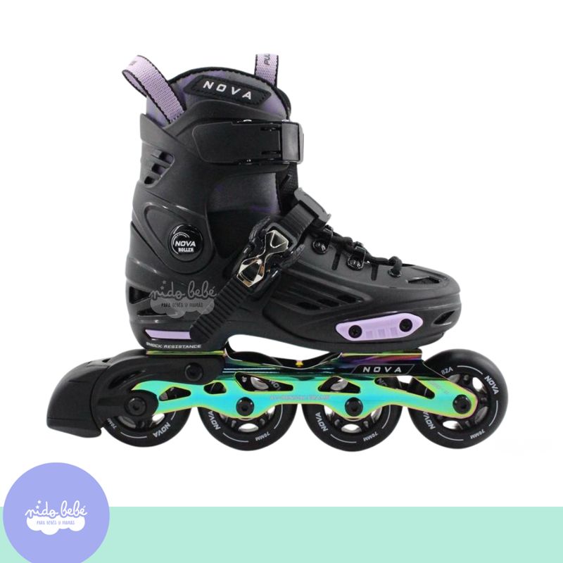GENERICO - PATIN LINEAL NOVA ROLLER ORIGINAL LILA M 32 A 35