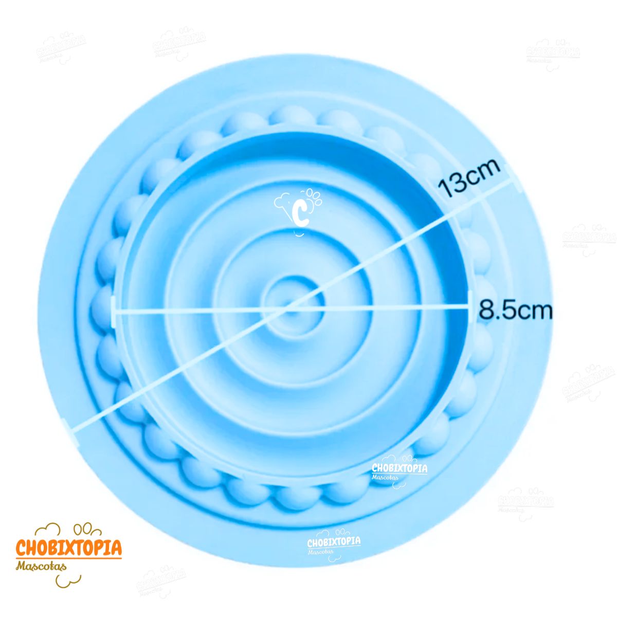 GENERICO - PLATO DE SILICONA PARA GATO CELESTE