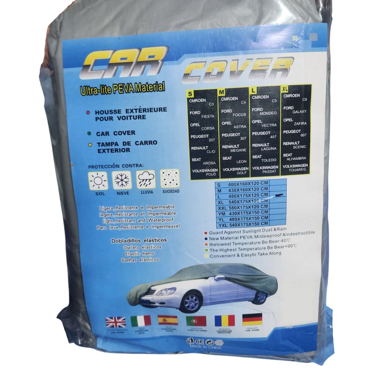 GENERICO - Cobertor funda para auto carro L 480x 175 x 120 cm Simple