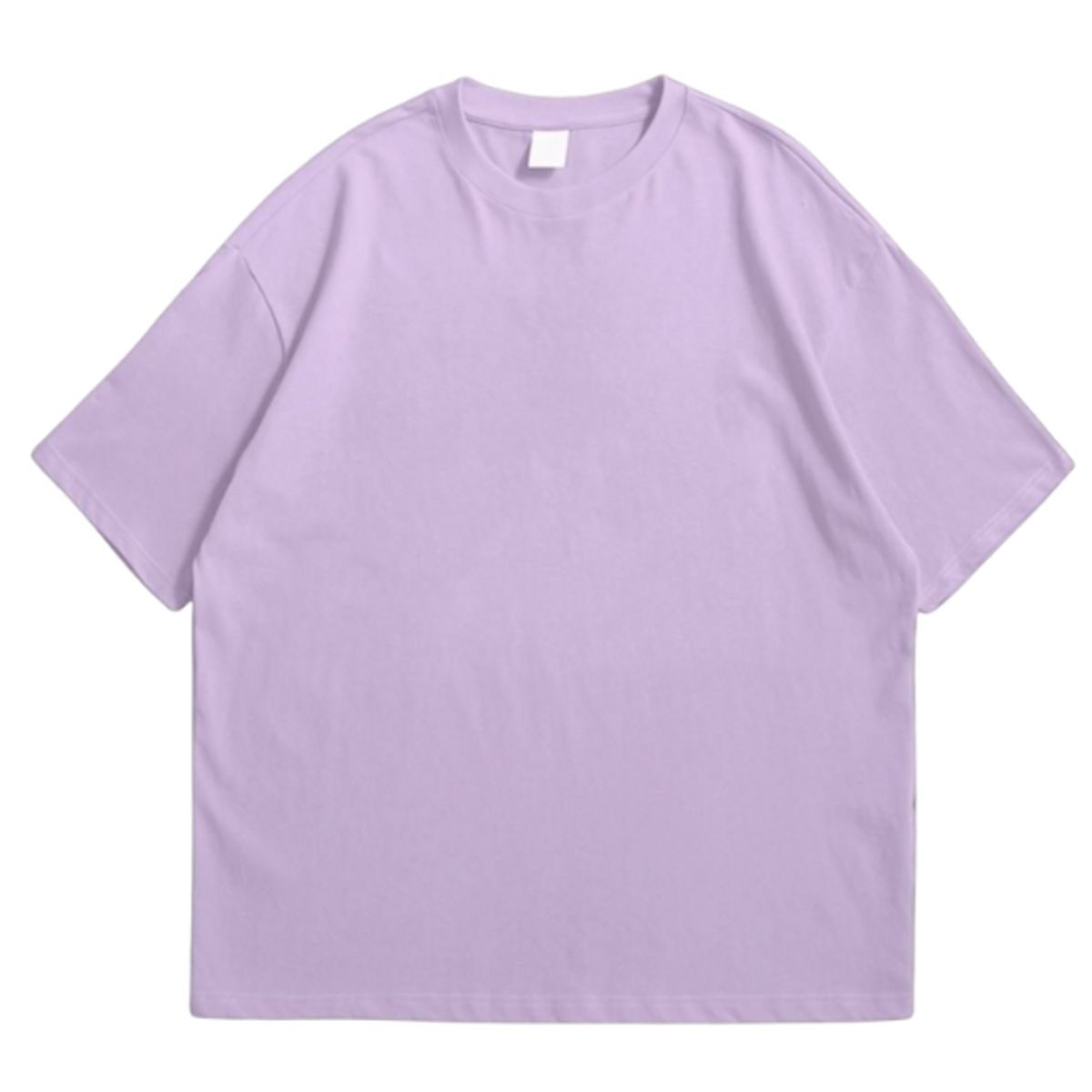 GENERICO - POLO OVERSIZE BASICO MANGA CORTA UNISEX COLOR LILA