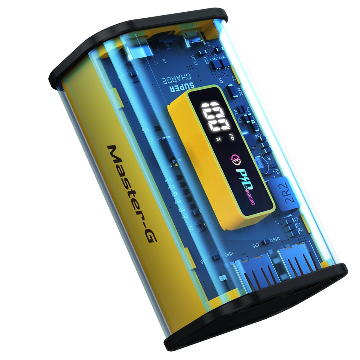 MASTER G - Pack de 2 Power Bank Batería Externa Master-G 10000mAh 22.5w Carga Rápida