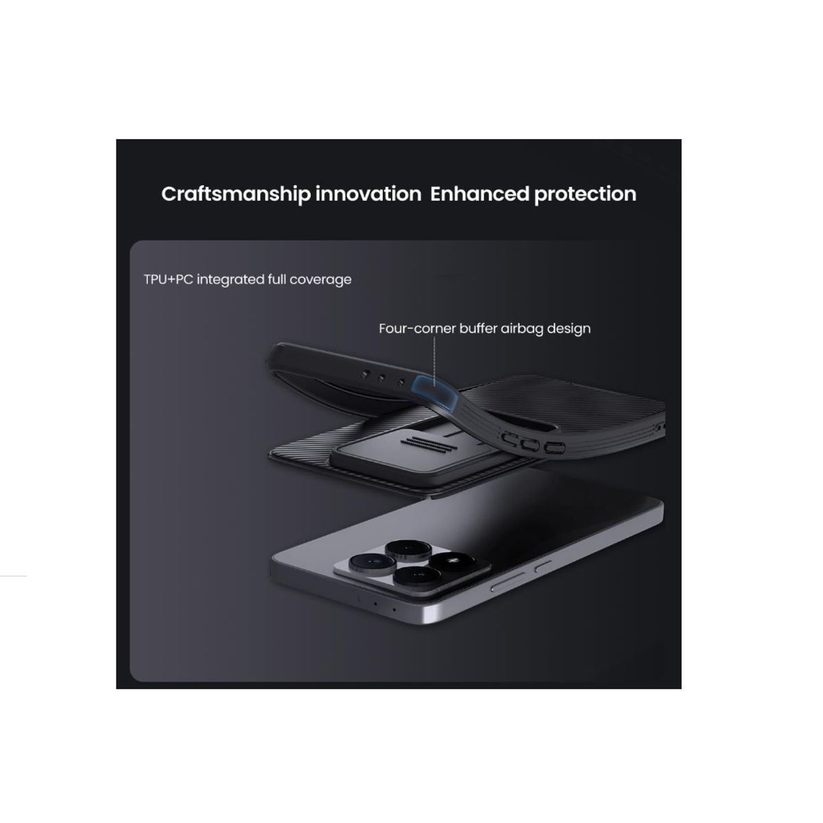 NILLKIN - Case Para Xiaomi 14T NILLKIN Funda 14T anticaídas