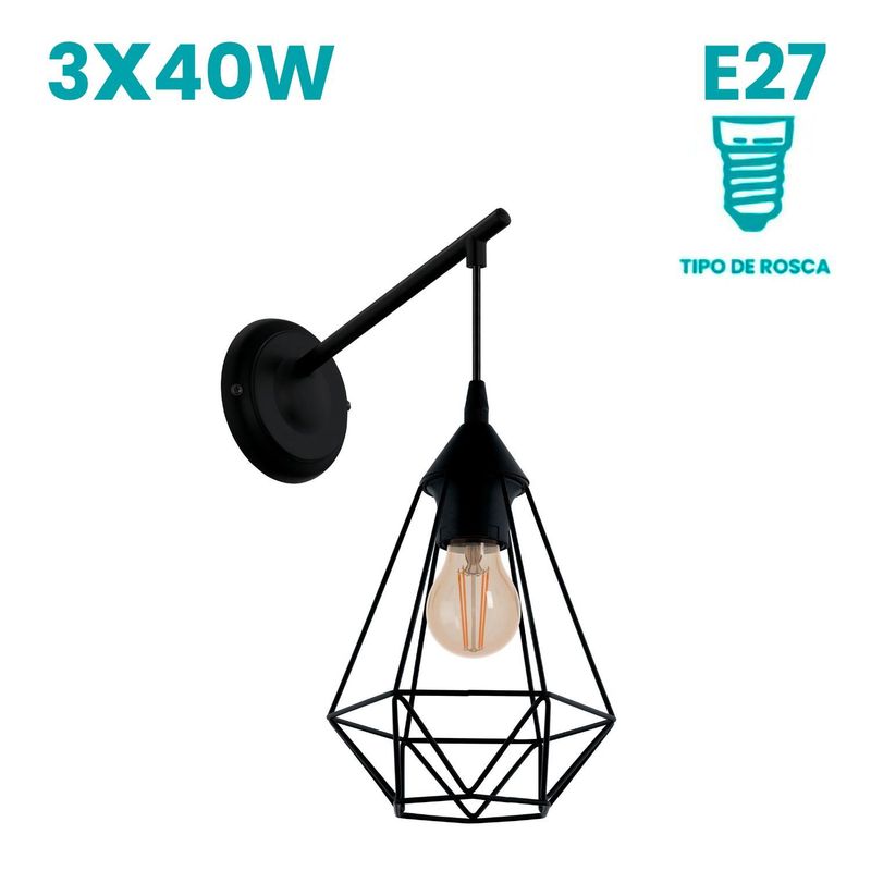 EGLO - Aplique Tarbes 1x60w