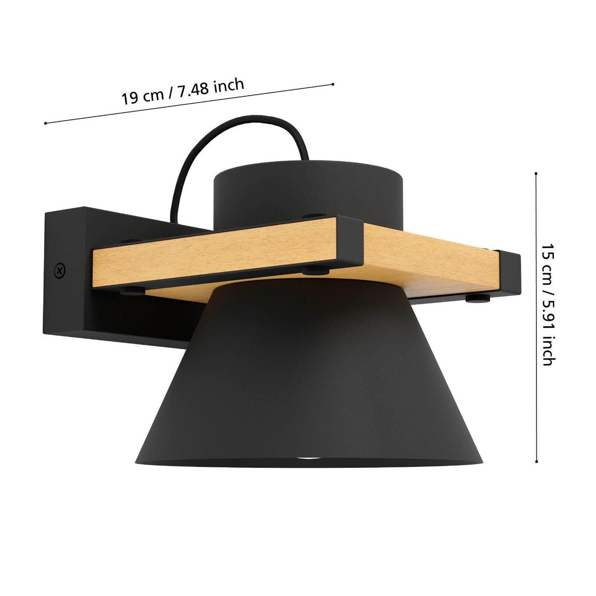 EGLO - Lampara De Pared Maccles 1x15w