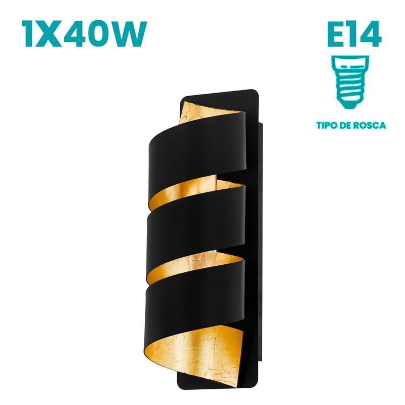 EGLO - Lampara Pared Elizondo 1x40w