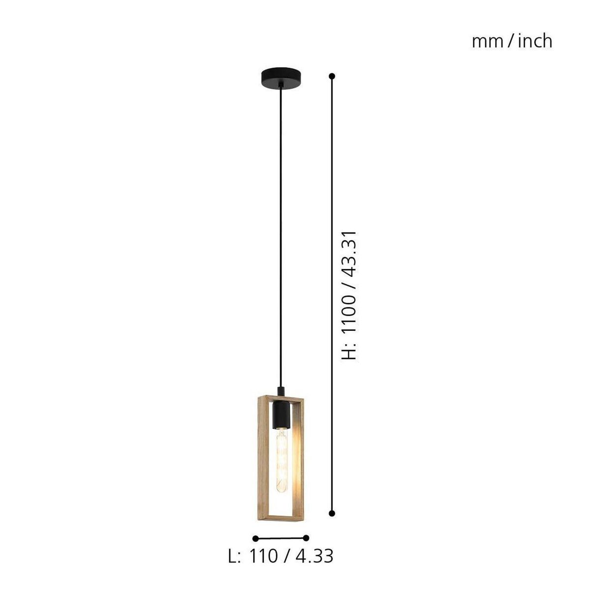 EGLO - Lámpara Colgante Eglo Littleton Eglo