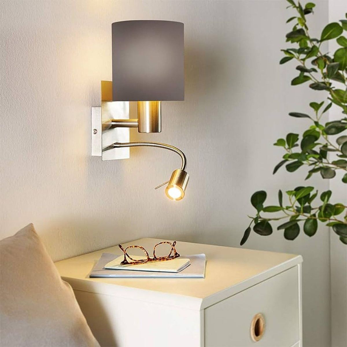 Eglo - Aplique Pasteri 1x40w Gris