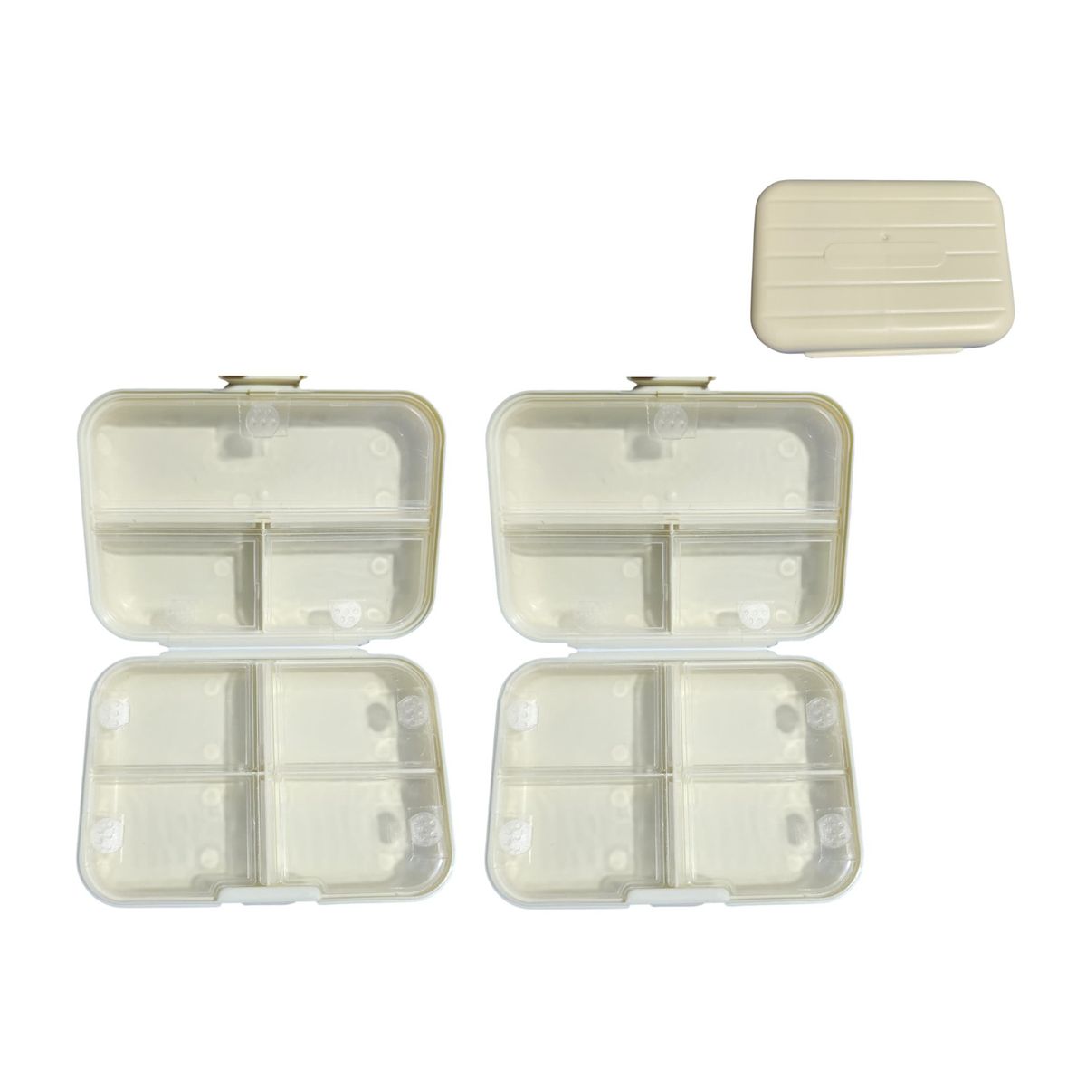 GENERICO - kit 2 Organizador estuche multiuso pastillero joyas