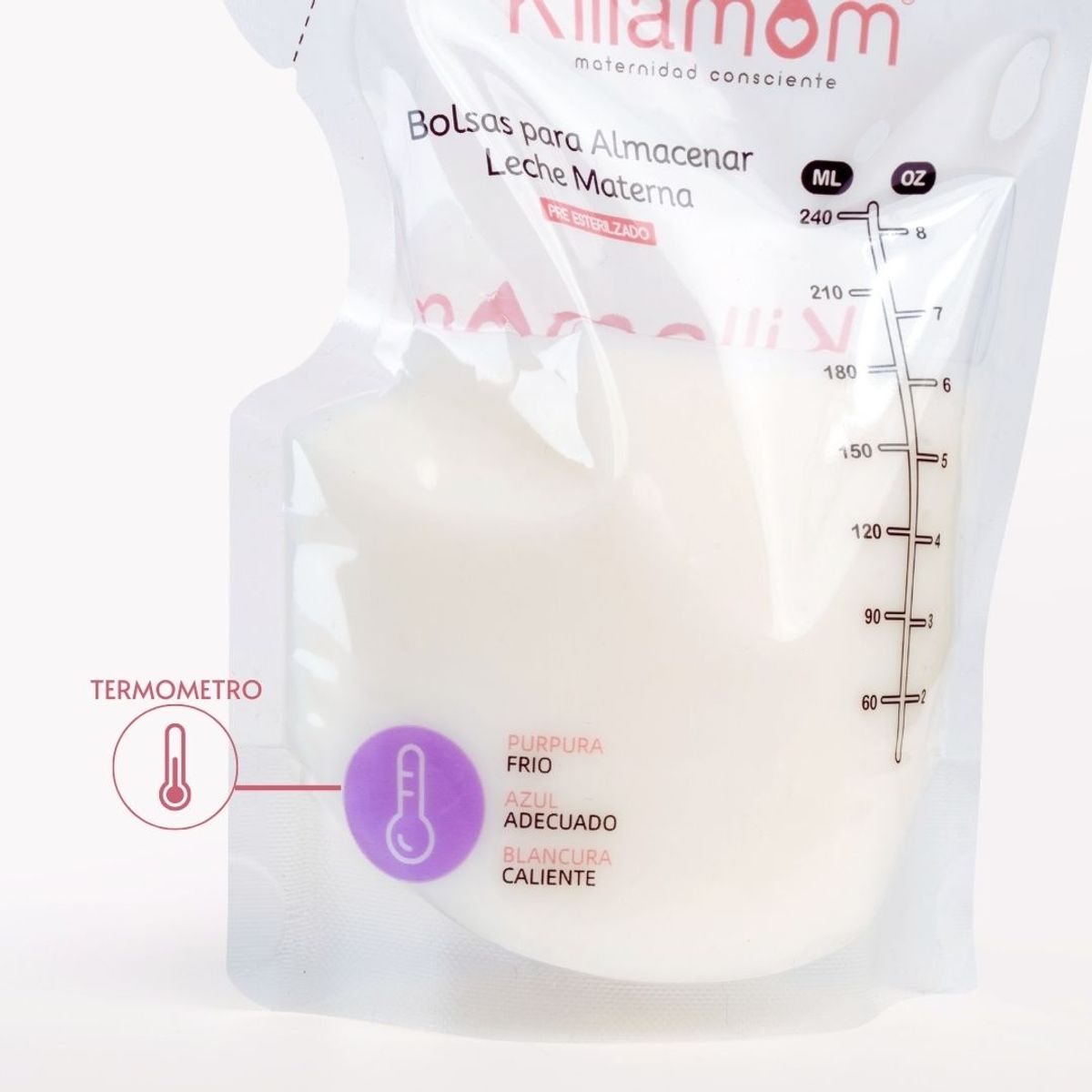 KILLAMOM - Bolsas de almacenamiento de leche materna    x 200 unidades