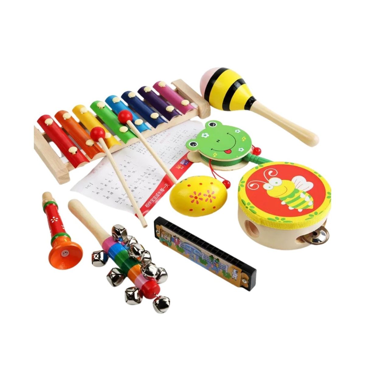 GENERICO - Set de Instrumentos Musicales Montessori para Niños
