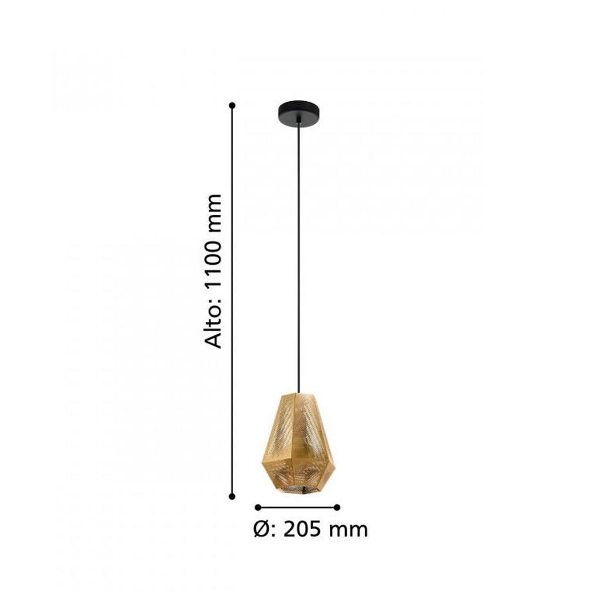 EGLO - Lámpara Colgante Chiavica 1 1x28w