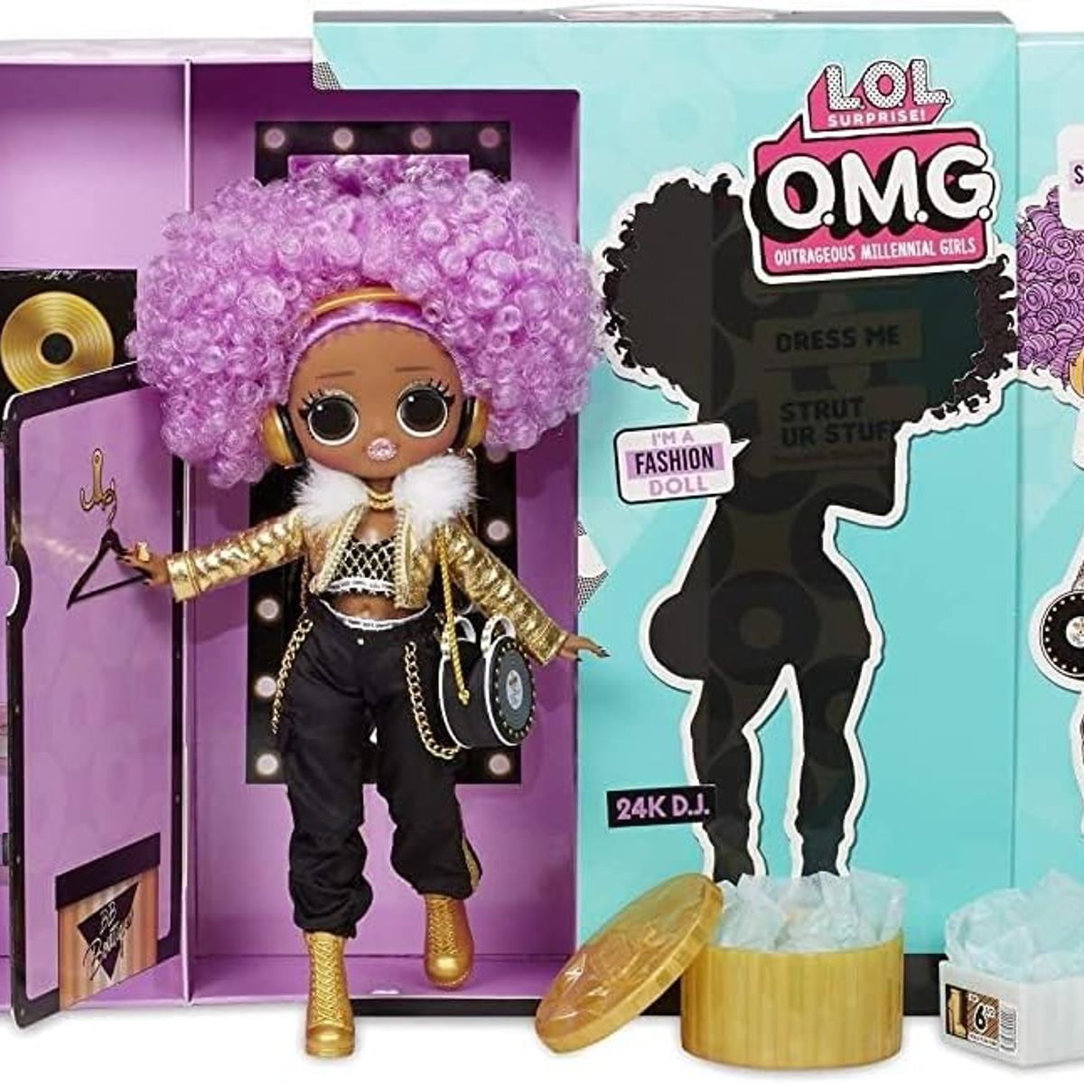 LOL - Muñeca LOL Surprise OMG 24K D.J. 20 sorpresas