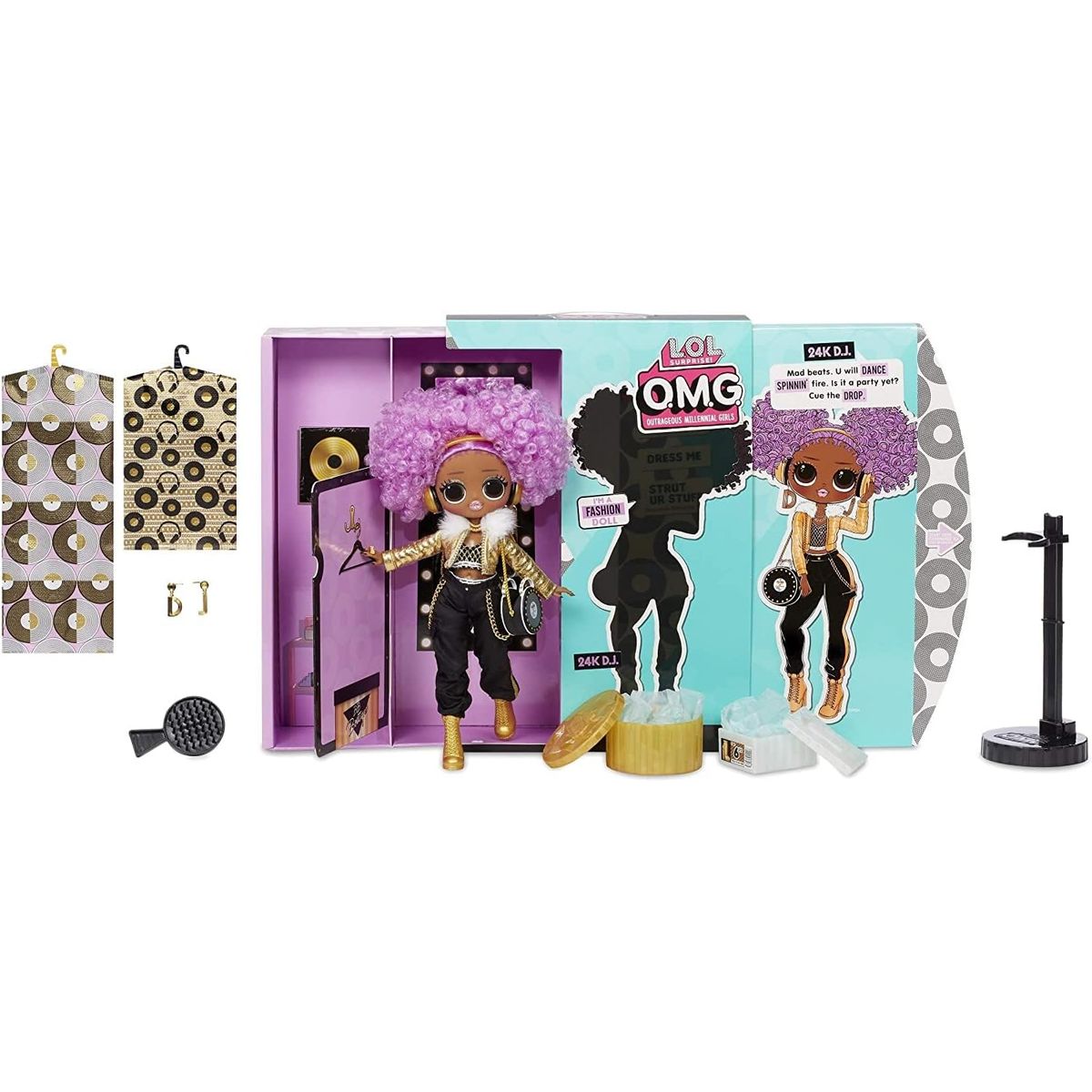 LOL - Muñeca LOL Surprise OMG 24K D.J. 20 sorpresas