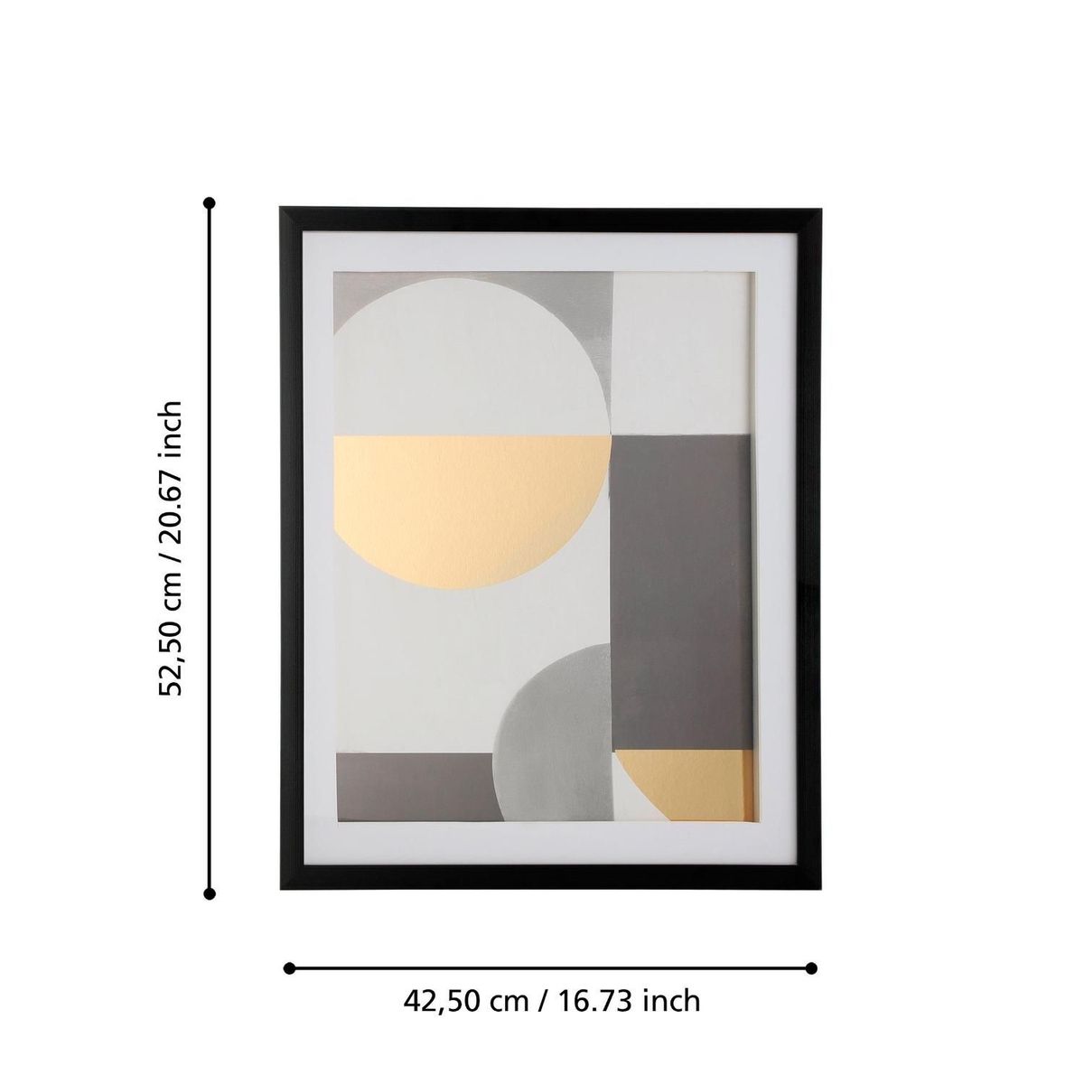 EGLO - Cuadro Roberval Oro Y Gris