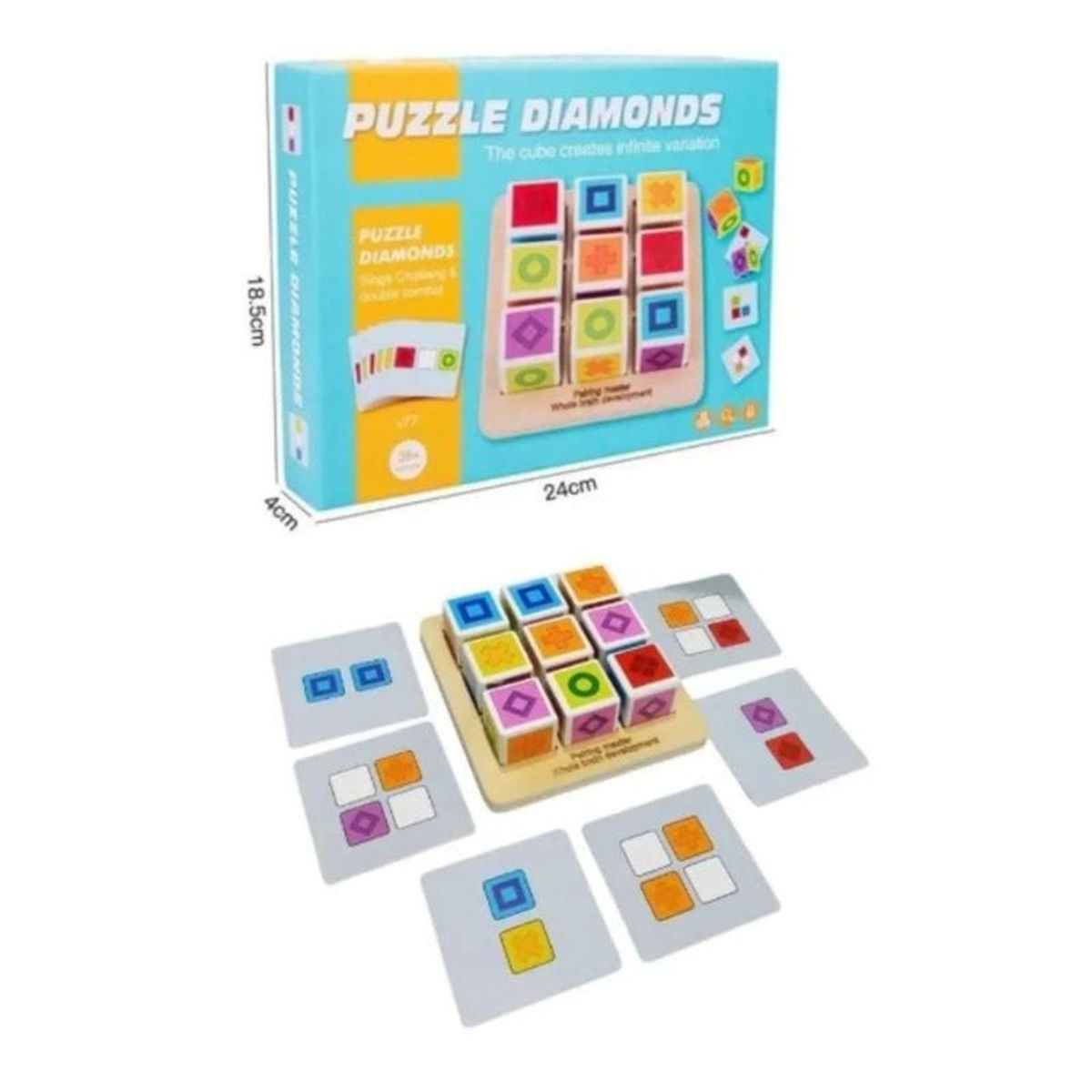 GENERICO - Cubo Puzzle Diamonds 3D