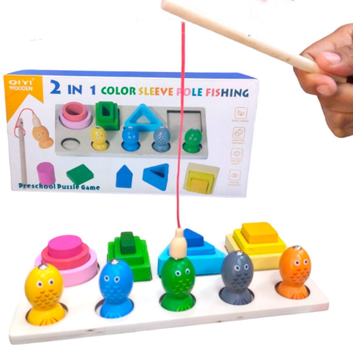 GENERICO - ENCAJE 2 EN 1 GEOMETRICO Y PESCA APILABLE