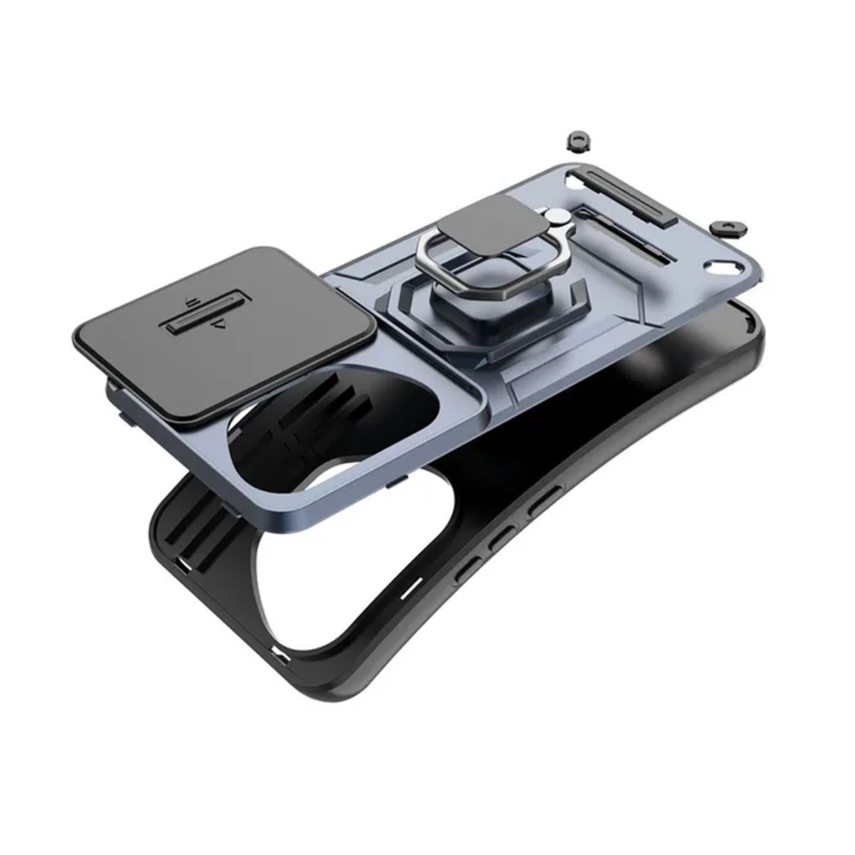 GENERICO - Case Funda Antishock para HONOR 400 - Protector Cámara Azul