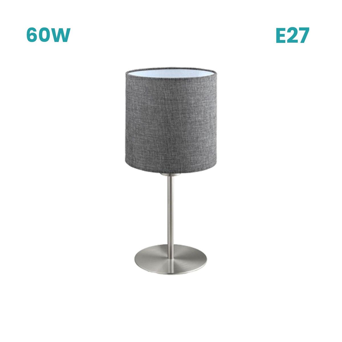 EGLO - Lamp Mesa Pasteri 60w Gris