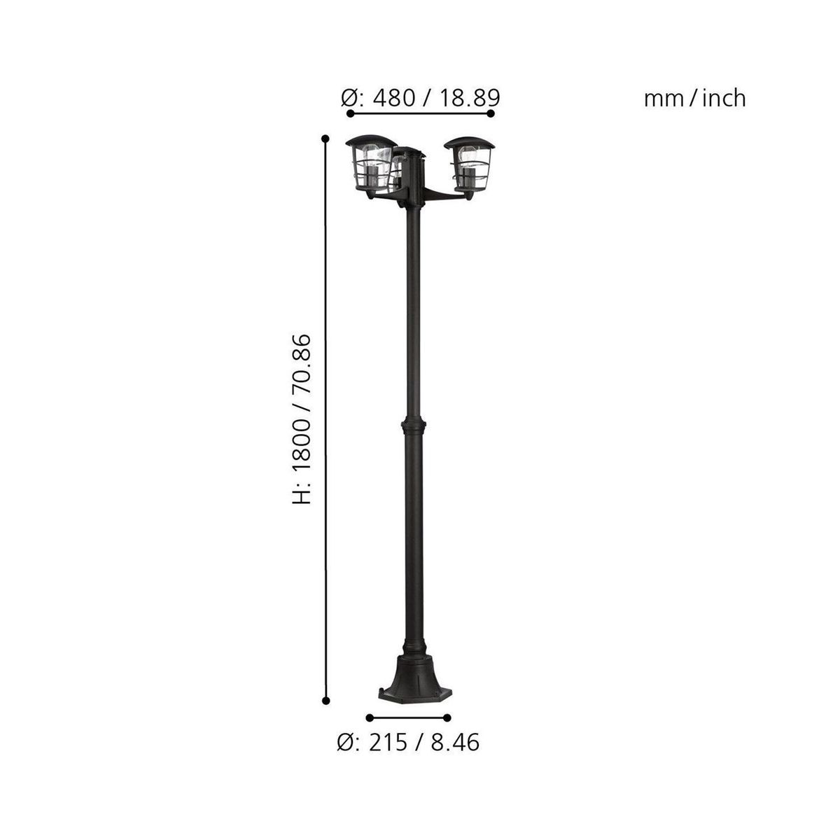 EGLO - Lámpara De Pie Eglo Aloria 3x60w
