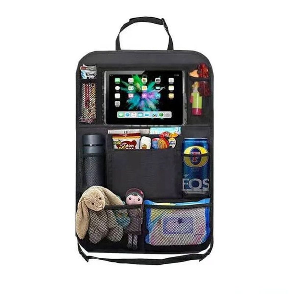 GENERICO - Organizador Asiento Auto Multibolsillo Negro