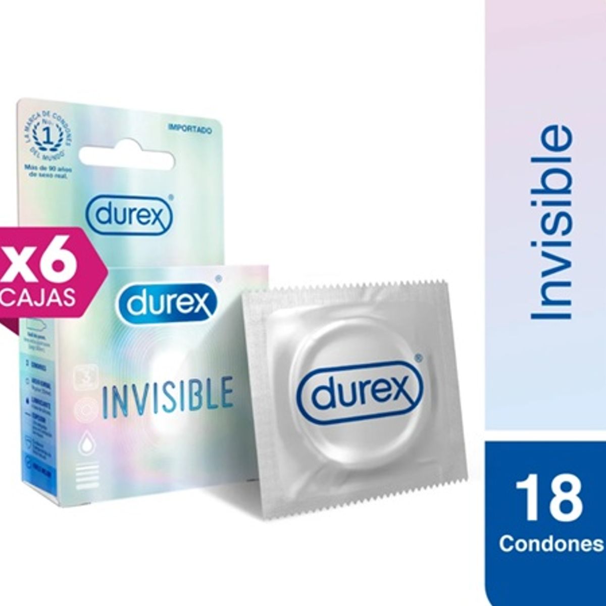 DUREX - Durex Preservativo Invisible 18 Unds