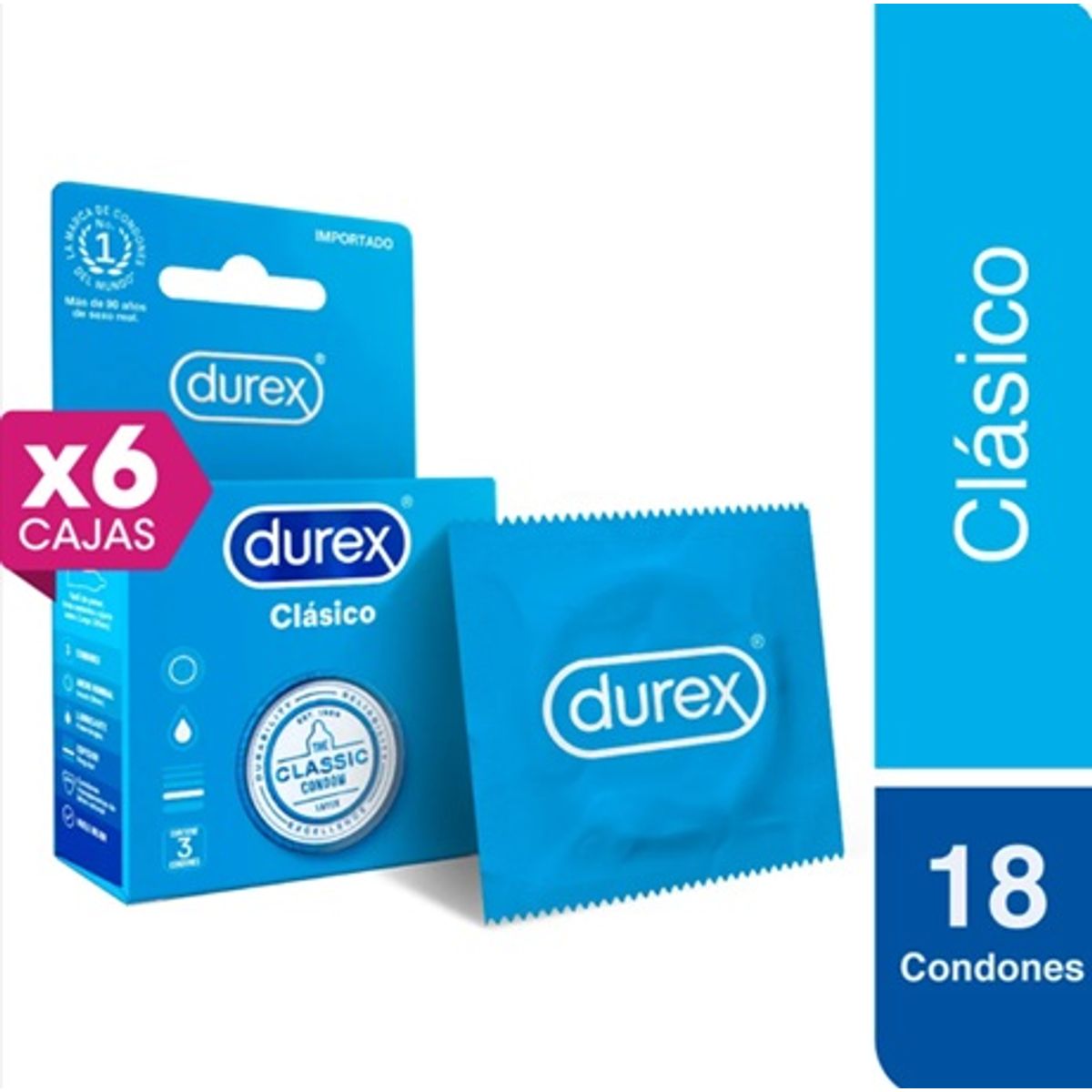 DUREX - Durex Preservativo Clasico18 Unds