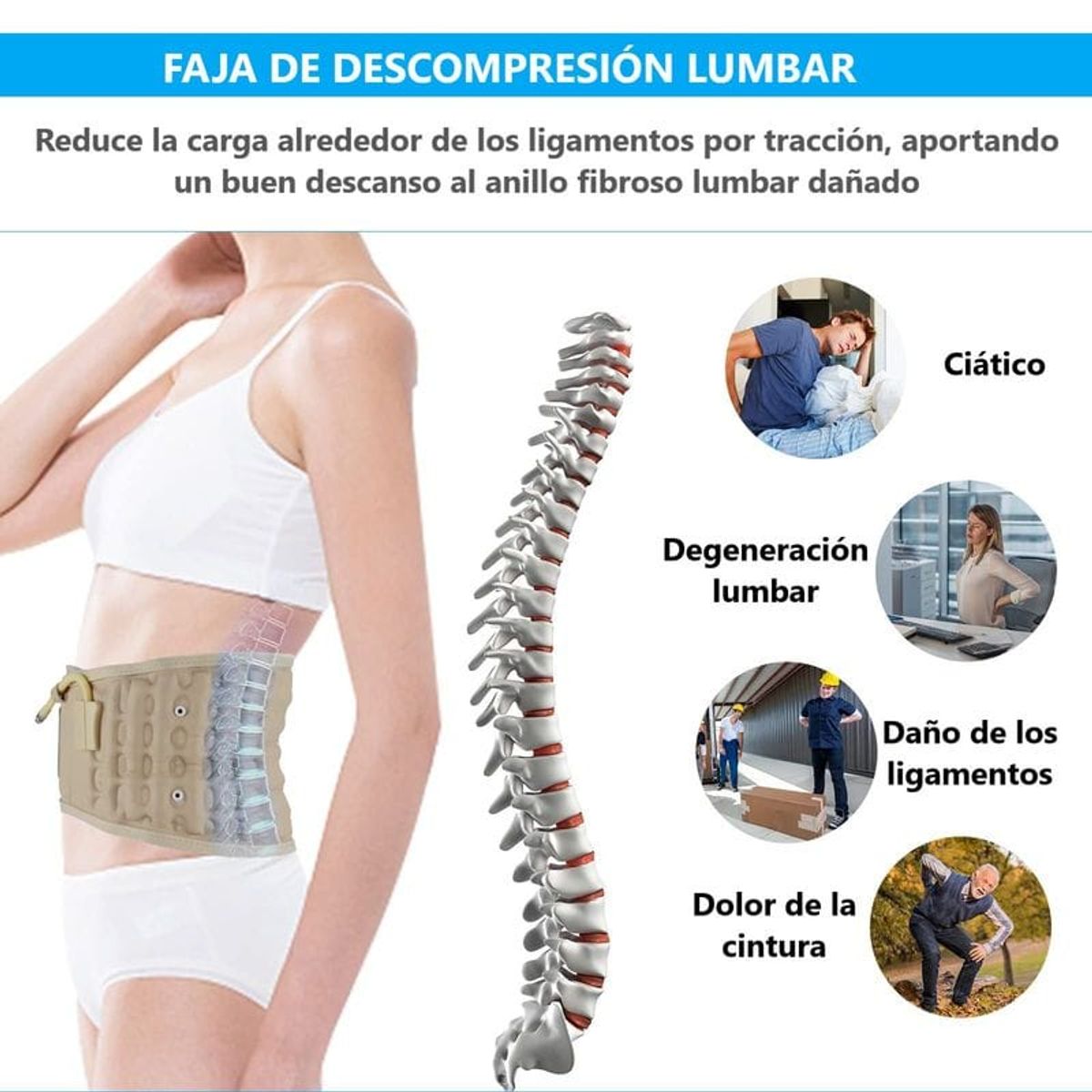 GENERICO - FAJA DE DESCOMPRESIÓN LUMBAR