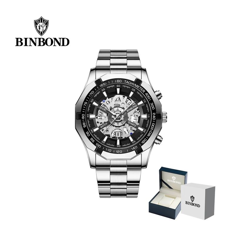 GENERICO - Reloj BINBOND para Hombre - Elegante - Acero