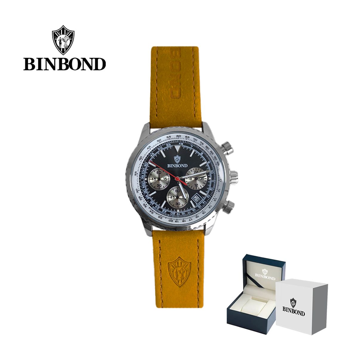 GENERICO - Reloj BINBOND para Hombre - Elegante - Cuero