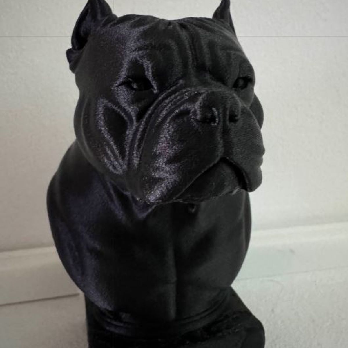 GENERICO - ADORNO EXCLUSIVO AMERICAN BULLY NEGRO 23cm x 14cm x 18cm