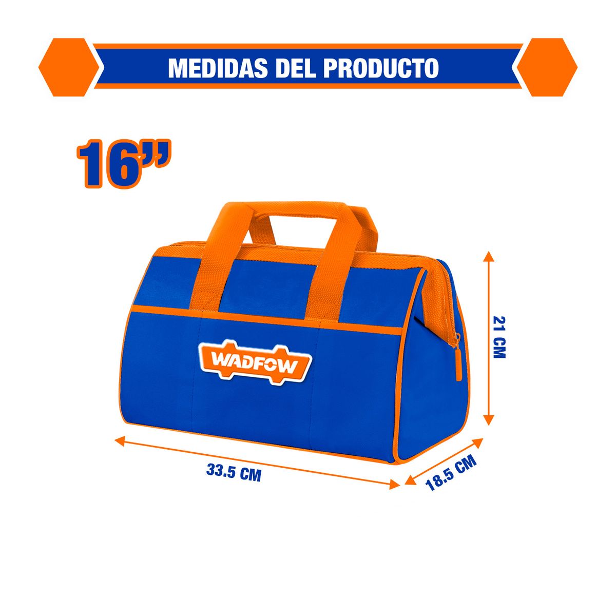 GENERICO - Bolso Porta Herramientas 16 Máx.15kg Poliéster 600 - Wadfow