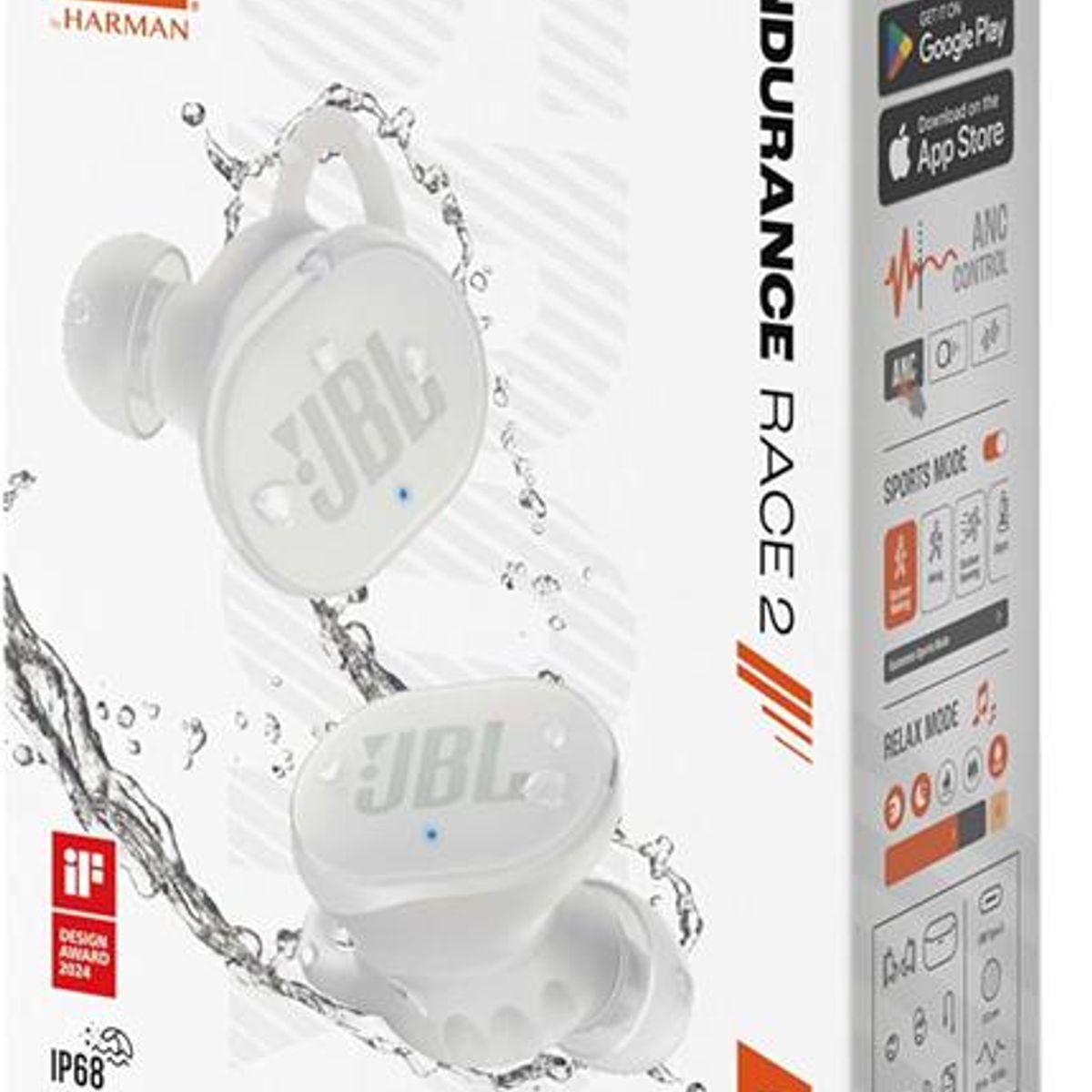 JBL - AUDIFONOS BLUETOOTH JBL ENDURANCE RACE 2 BLANCO